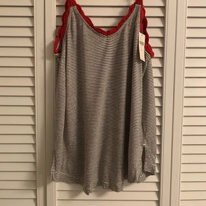 NWT Anthropologie XS Stripe tank